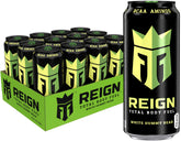 Reign Total Body Fuel White Gummy Bear can for high-performance hydration and sustained energy during workouts