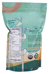 Relative Foods organic buckwheat flour closeup of whole grains for fiber.