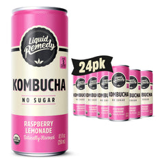 Remedy Liquid Remedy raspberry-lemonade can shows low-sugar refreshment for calorie-conscious days