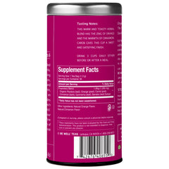 Aroma of rooibos with orange peel and cinnamon in Get Lost 6 blend