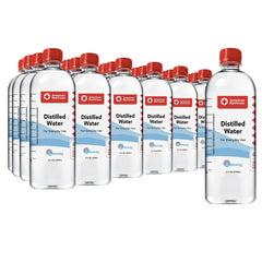 Resway distilled water bottle front view highlighting purity and portability