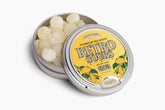 Retro Sours Citrus tin packaging showing collectible retro design for nostalgia fans.