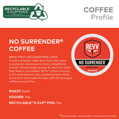 Premium REVV No Surrender beans close-up highlighting depth