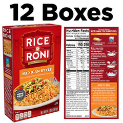 Rice-A-Roni Mexican Style ingredients mix for bold family meals