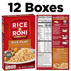 Rice-A-Roni Rice Pilaf measuring the uncooked mix before cooking