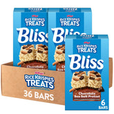 Rice Krispies Treats Bliss bars pack showing chocolate sea salt pretzel toppings for grab-and-go indulgence