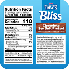 Rice Krispies Treats Bliss unwrapped to reveal marshmallow center and chocolate bottom
