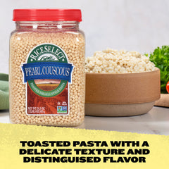 RiceSelect Pearl Couscous raw grains reveal authentic Israeli couscous texture