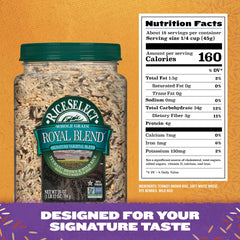 RiceSelect Texmati brown and wild rice in a skillet reveals texture and aroma