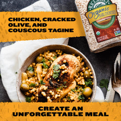 RiceSelect couscous with lentils highlights a versatile side pairing with sauces and vegetables.