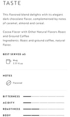 Rich Chocolate Coffee 30-count pods on counter, ideal for everyday brewing.