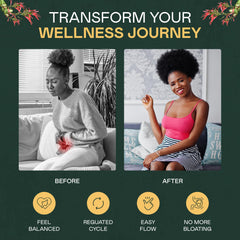 Rich Sol Foods St. John’s Bush caffeine-free blend emphasizes womb wellness and daily calm.