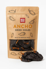 RICO RICO dried ancho peppers in resealable bag showcasing authentic Mexican flavor