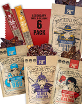Righteous Felon jerky variety pack gift basket—perfect for gifting occasions.