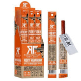Righteous Felon Fiery Habanero meat sticks in a 24-pack, keto-friendly snack.