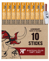 Righteous Felon Street Taco Pork Sticks packaging for convenient snacking