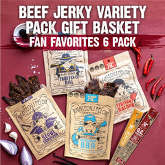 Righteous Felon turkey jerky strips—protein-rich snack for anytime.