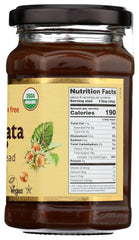 Rigoni Nocciolata hazelnut spread on toast with fruit, a dairy-free treat.