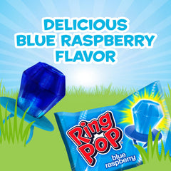 Ring Pop bulk 30-pack blue lollipops ready for sharing and gift bags.