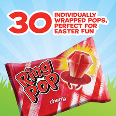 Ring Pop Colorfest Red cherry lollipop bulk pack for sharing at events.