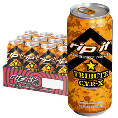 Rip It Tribute CYP-X orange creamsicle can closeup with bold flavor and focus hint.