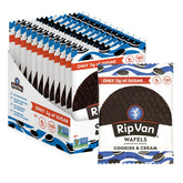 Rip Van Wafels Cookies & Cream stroopwafel pack, a wholesome low-sugar snack option