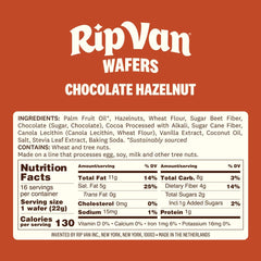 Rip Van Wafels office-friendly snack pack on a desk.