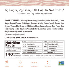 Rip Van Wafels Snickerdoodle Stroopwafel ingredients highlight a clean gluten-free blend.