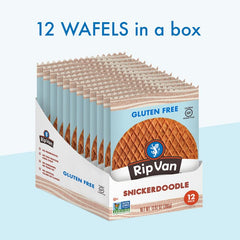 Rip Van Wafels Snickerdoodle Stroopwafel served as a quick breakfast or office snack.