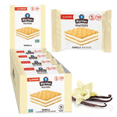 Rip Van Wafels vanilla keto wafer packaging, ideal for a quick, low-sugar snack on the go.