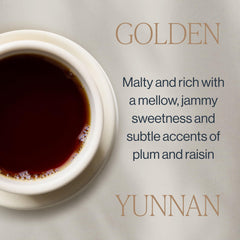 Rishi Tea Golden Yunnan cup reveals rich auburn infusion ideal for mornings