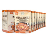 Ritika’s Global Grains Madras Lentils pouch heats in 60 seconds for a quick, flavorful meal.