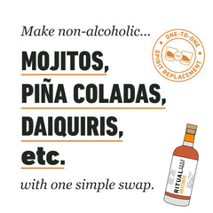 Ritual Zero-Proof Mojito glass featuring rum alternative, non-alcoholic flavor