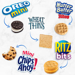 RITZ Bits Cheese Crackers box, savory bites for quick snacking