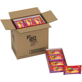 Ritz Bits Cheese Sandwich Crackers packaging showing four boxes.