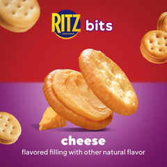 Ritz Bits Cracker texture close-up showing tiny cheese sandwich