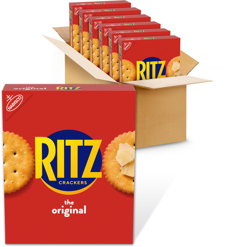 RITZ Original crackers bulk pack on kitchen counter for easy snacking