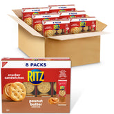RITZ Peanut Butter Sandwich Crackers packaging showing six boxes for pantry storage