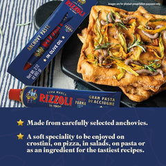 Rizzoli Mangiar Bene anchovy paste stirred into a pasta dish for depth.