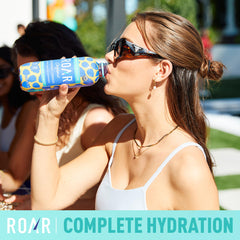 ROAR Organic Complete Hydration vitamins C B5 B12 on label