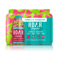 ROAR Organic Electrolyte Infusions cucumber watermelon bottle for refreshing hydration on the go