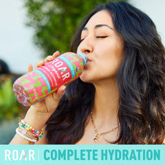ROAR Organic Electrolyte Infusions cucumber watermelon ingredients with coconut water and sea salt