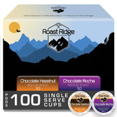 Roast Ridge Chocolate Mocha pods pack highlighting rich flavor infusion.