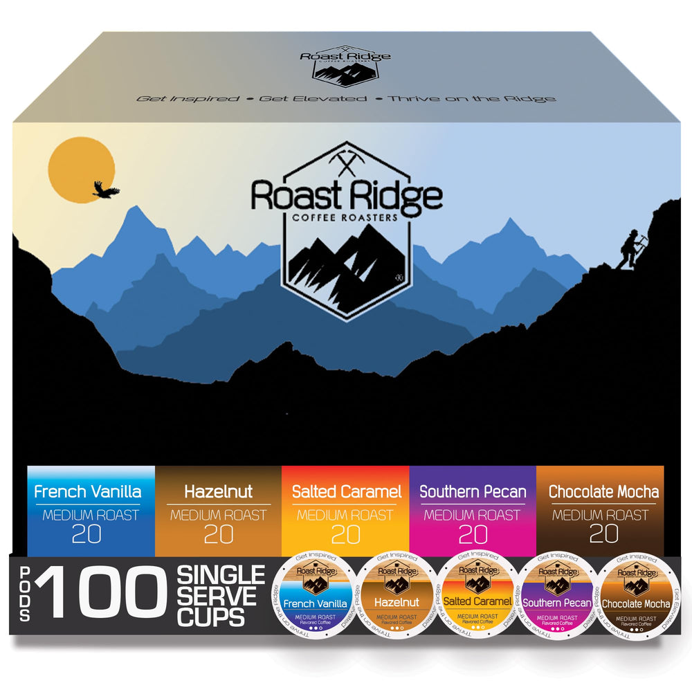 Roast Ridge Salted Caramel K-Cup pod ready for a rich morning brew