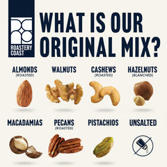 Roastery Coast Daily Nuts cashews provide creamy texture and quick energy in the blend