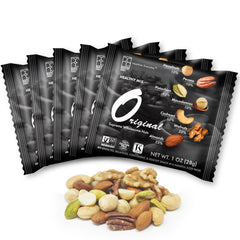 Roastery Coast Daily Nuts Original pack closeup for on-the-go unsalted snacking