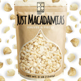 Roastery Coast Daily Nuts macadamia raw unsalted close-up, perfect for keto snacking.