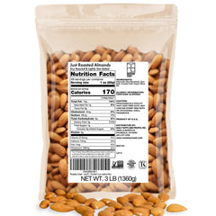 Roastery Coast Just Roasted Almonds bulk almonds – protein-packed snack.