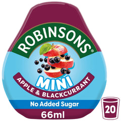 Robinsons Squash'D pack of two, portable 66ml bottles ready for travel.