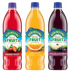 Robinsons No Added Sugar Fruit Squash Summer Fruits 1L bottle showcasing refreshing flavor